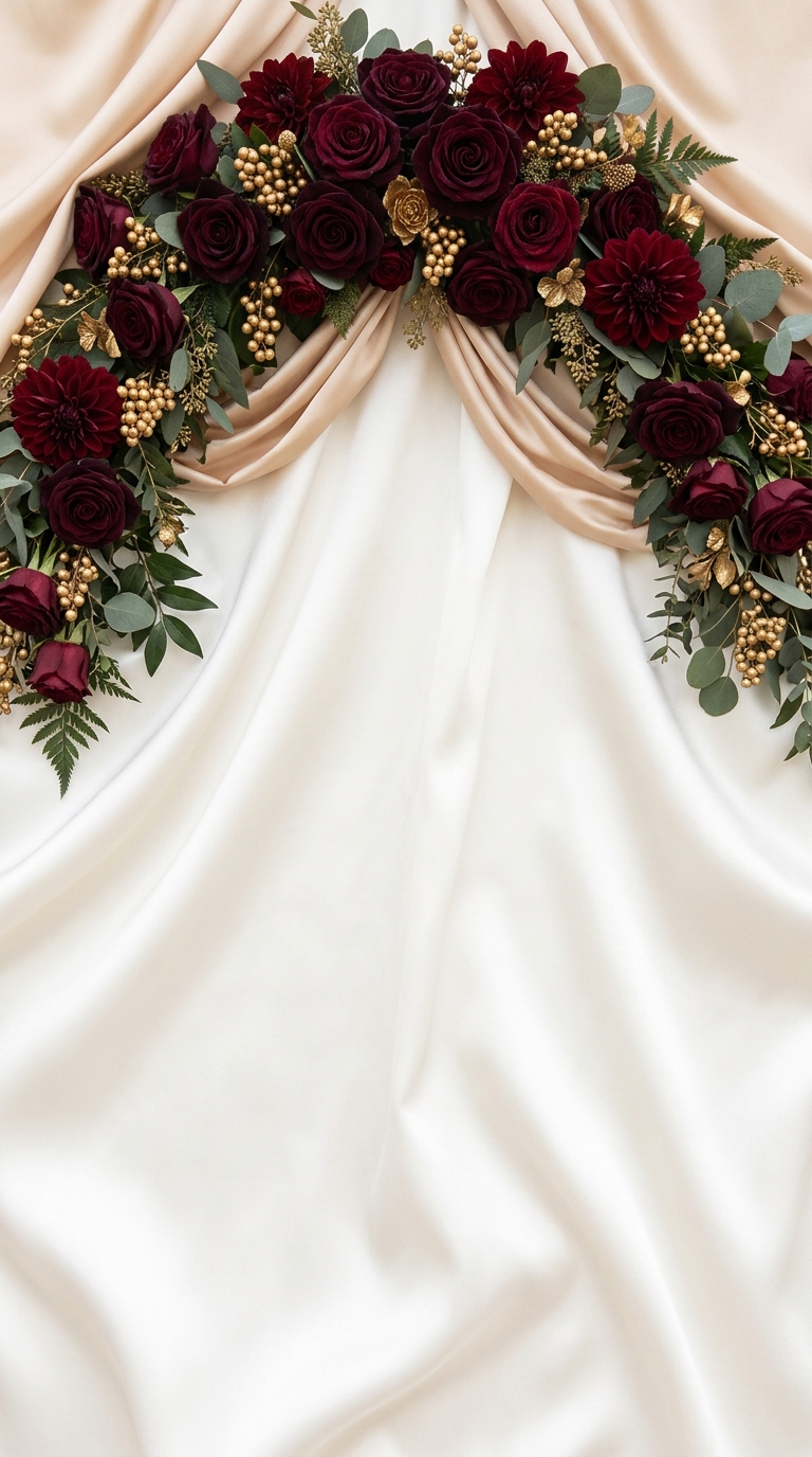 Alabaster & Velvet Burgundy