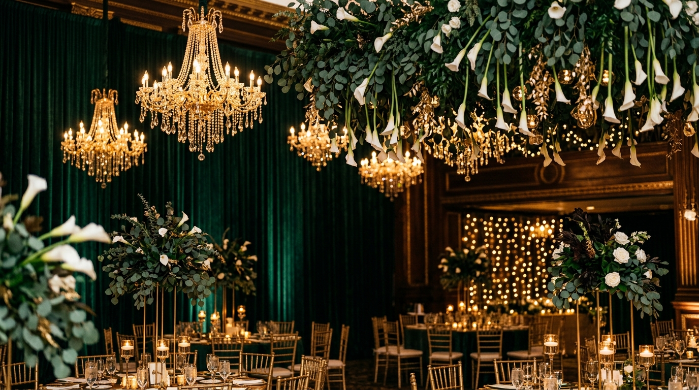 Emerald Velvet & Gold Gala