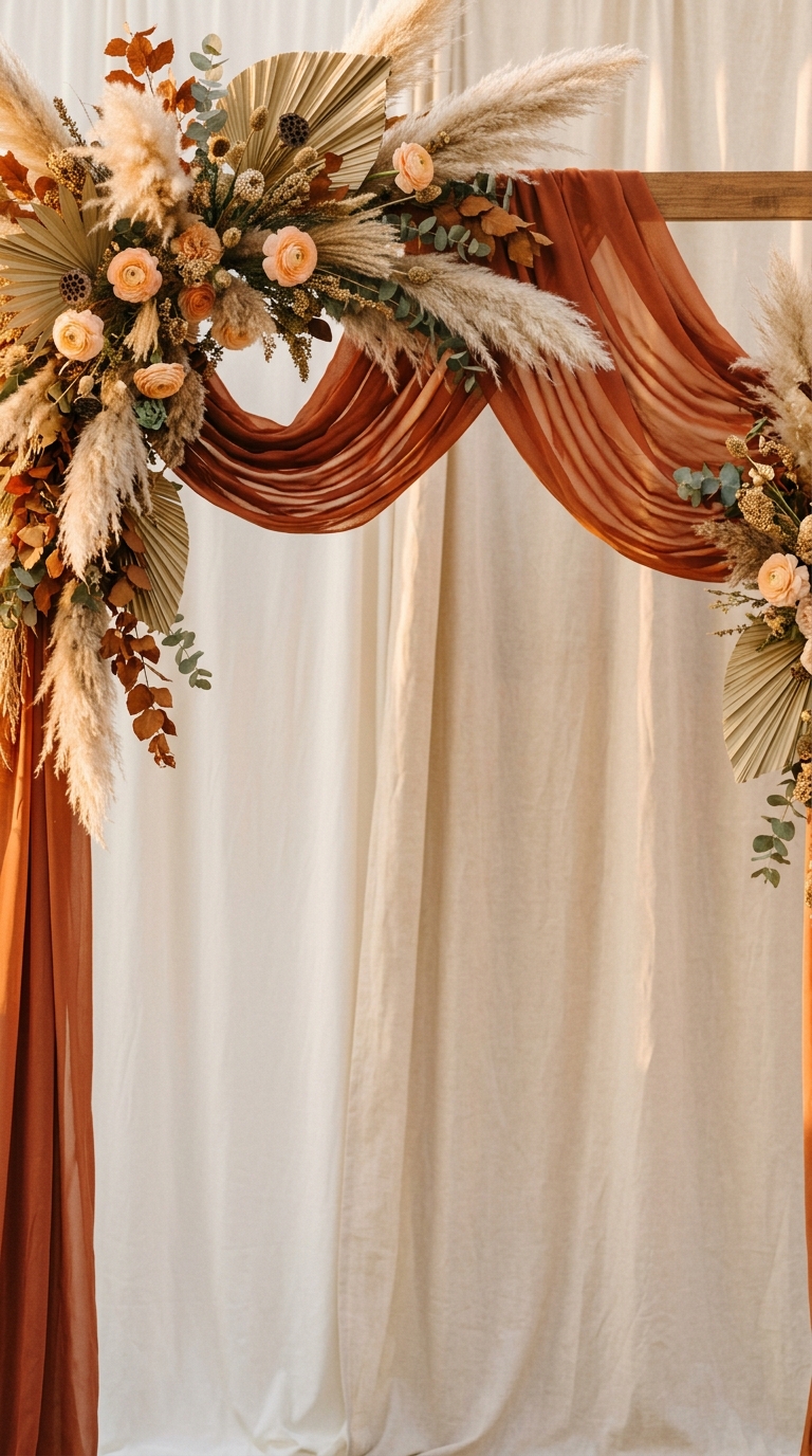 Warm White Boho & Terracotta